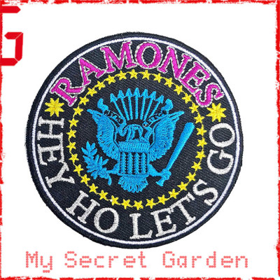 Ramones - Hey Ho Let's Go V. 2 Official Iron On Standard Patch ***READY TO SHIP from Hong Kong*** Ramones - Hey Ho Let's Go V. 2 Official Iron On Standard Patch ***READY TO SHIP from Hong Kong***
